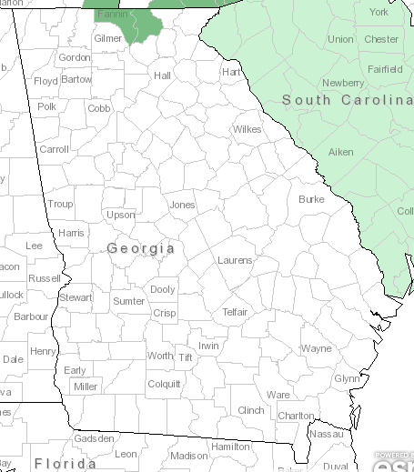 The range of Angelica triquinata